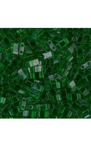 Miyuki half tila 5x2.4mm beads - Transparent green HTL-146